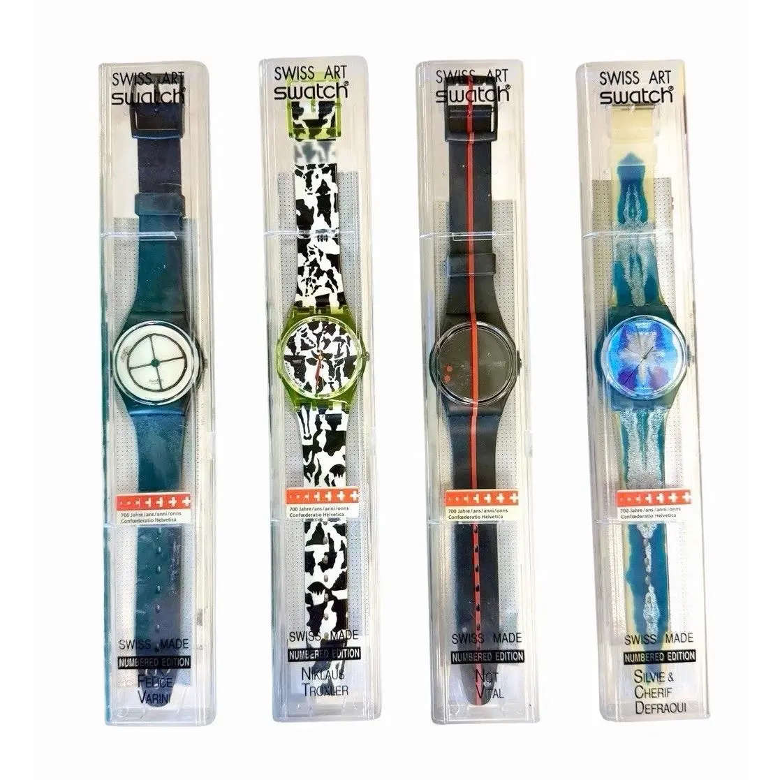 Vintage  Watches 700 Years Of Switzerland Numbered Edition Specials Set by Swatch