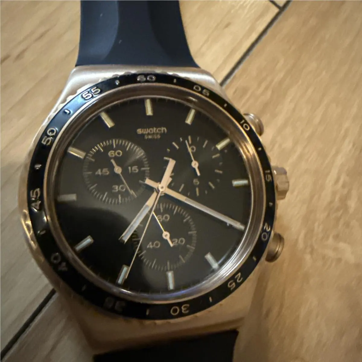 Swatch Irony Chronograph Watch. . Purchased In Switzerland