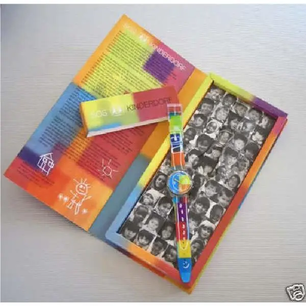 Sos Kinderdorf Wild Colorful Art  Nip-rare by Swatch