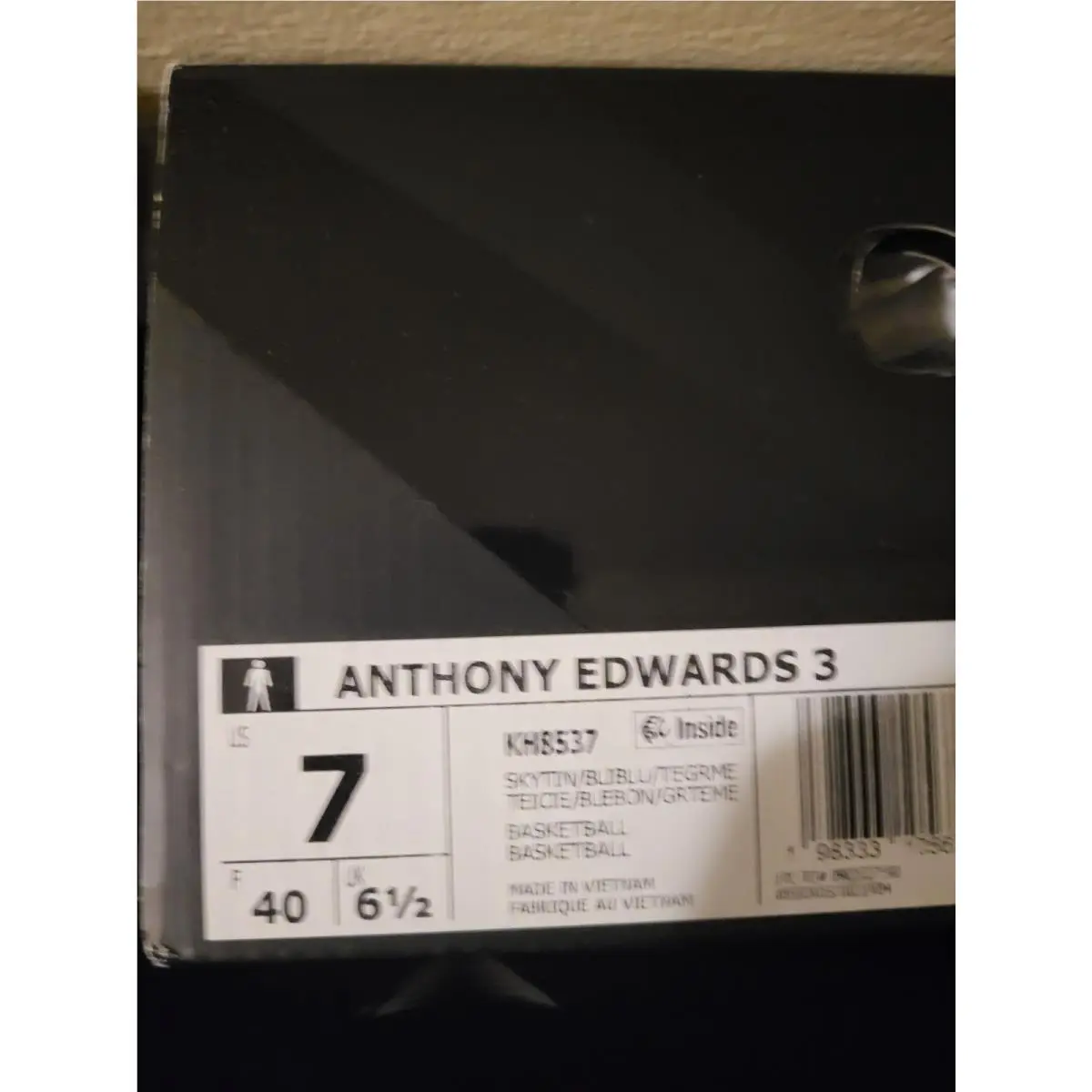 Adidas shoes - Anthony Edwards 3 - Anthony Edwards - Bliss Blue (UPC: 198333105674) 5
