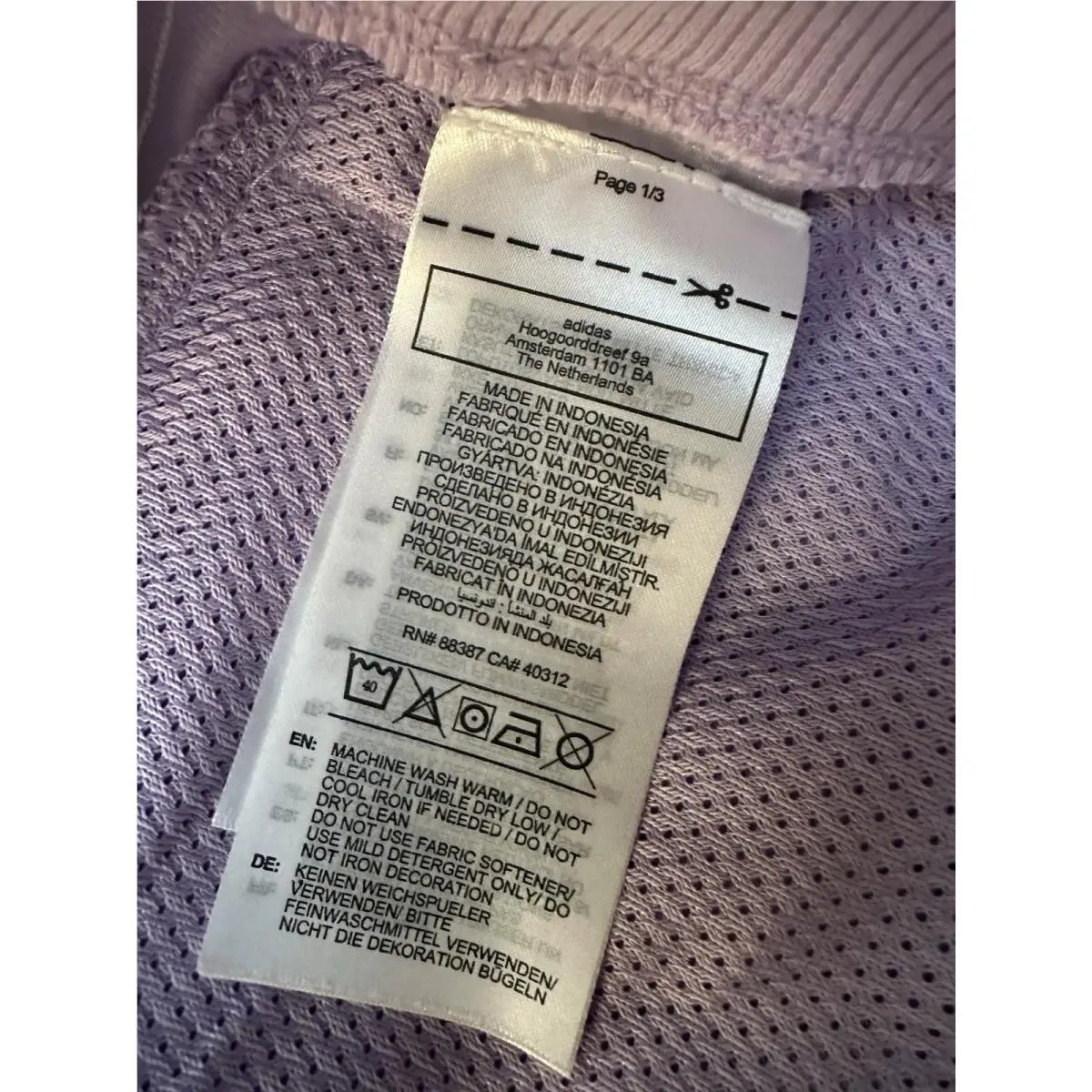 Adidas clothing - Powder Plum 1