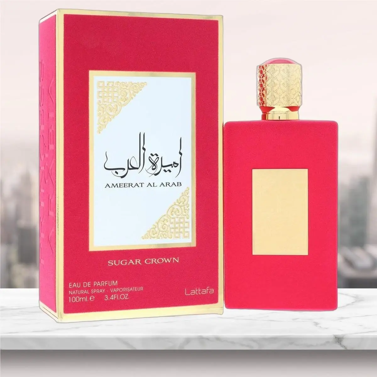 Lattafa Asdaaf Ameerat Al Arab Sugar Crown Eau De Parfum Spray By Lattafa - 3.4