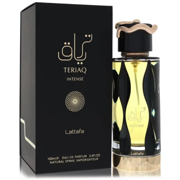 Lattafa Teriaq Intense Cologne By Lattafa For Men and Women 3.4 Oz Edp Spray