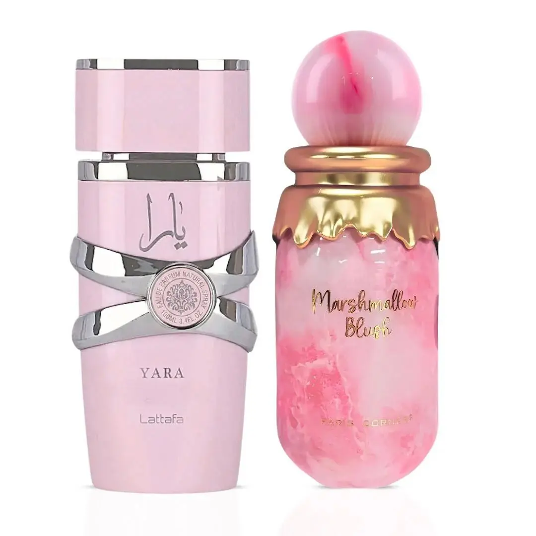 Yara by Lattafa Marshmallow Blush by Paris Corner Eau de Parfum Sprays 100ml