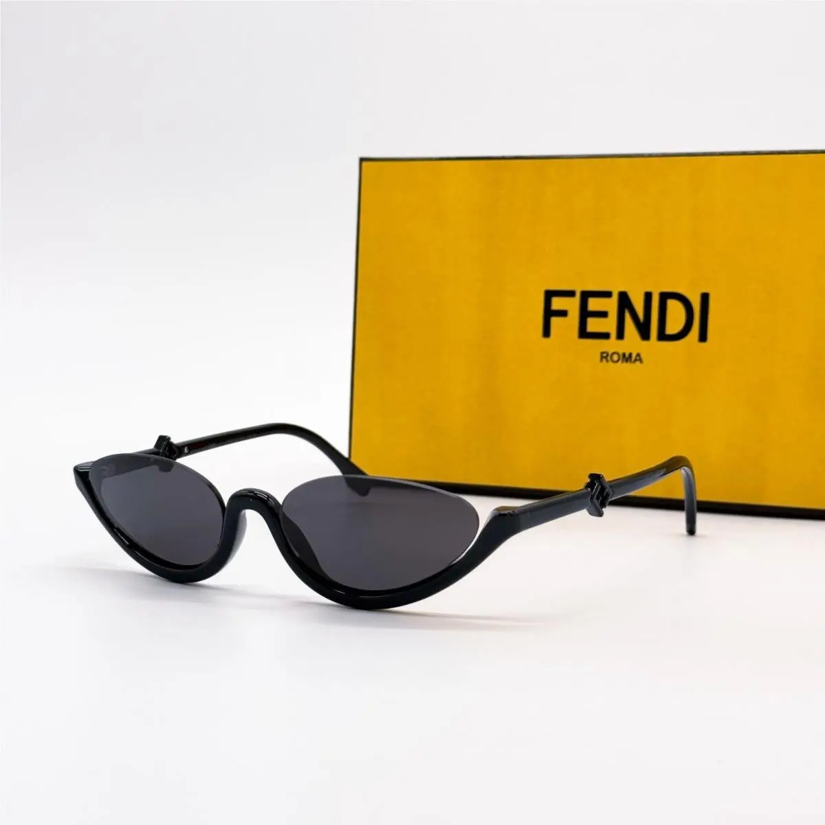 Fendi FE40178U 01A Black Cat Eye Women Sunglasses