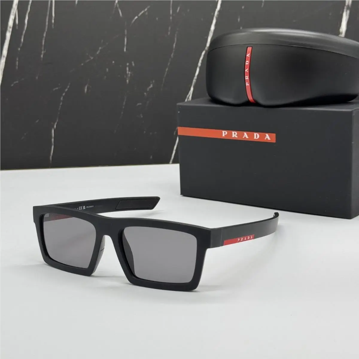 Prada Linea Rossa Sunglasses PS02ZSU 1BO02G