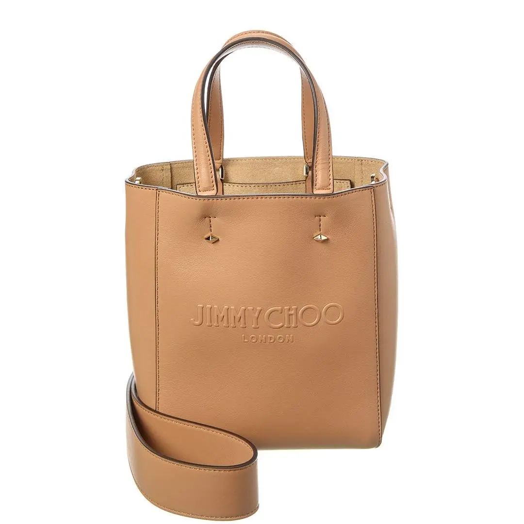 Jimmy Choo Lenny N/s Small Leather Tote Women`s Beige