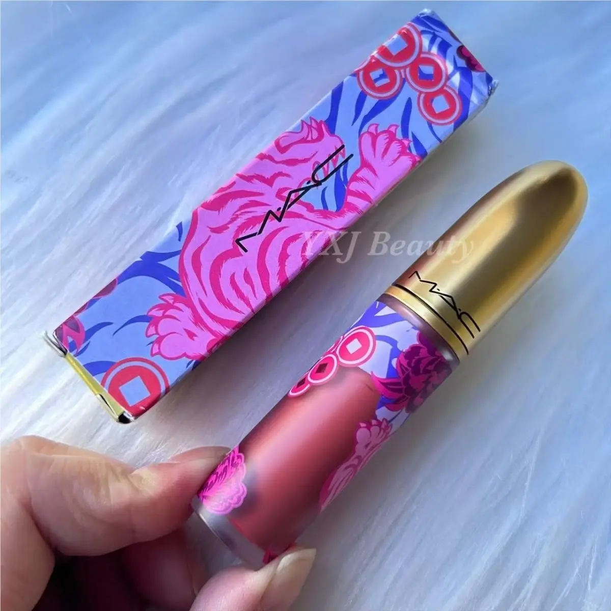 Mac Liquid Lipstick/lip Gloss Full Size Limited Edition Luck Be A Lotus (Powder Kiss Matte Lipcolour) by MAC Cosmetics