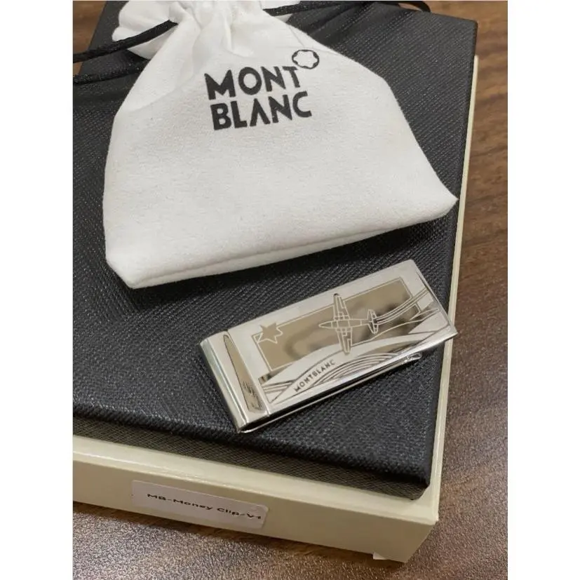 Montblanc Little Prince Pilot Series Money Clip Stainless Steel Full Box Gift