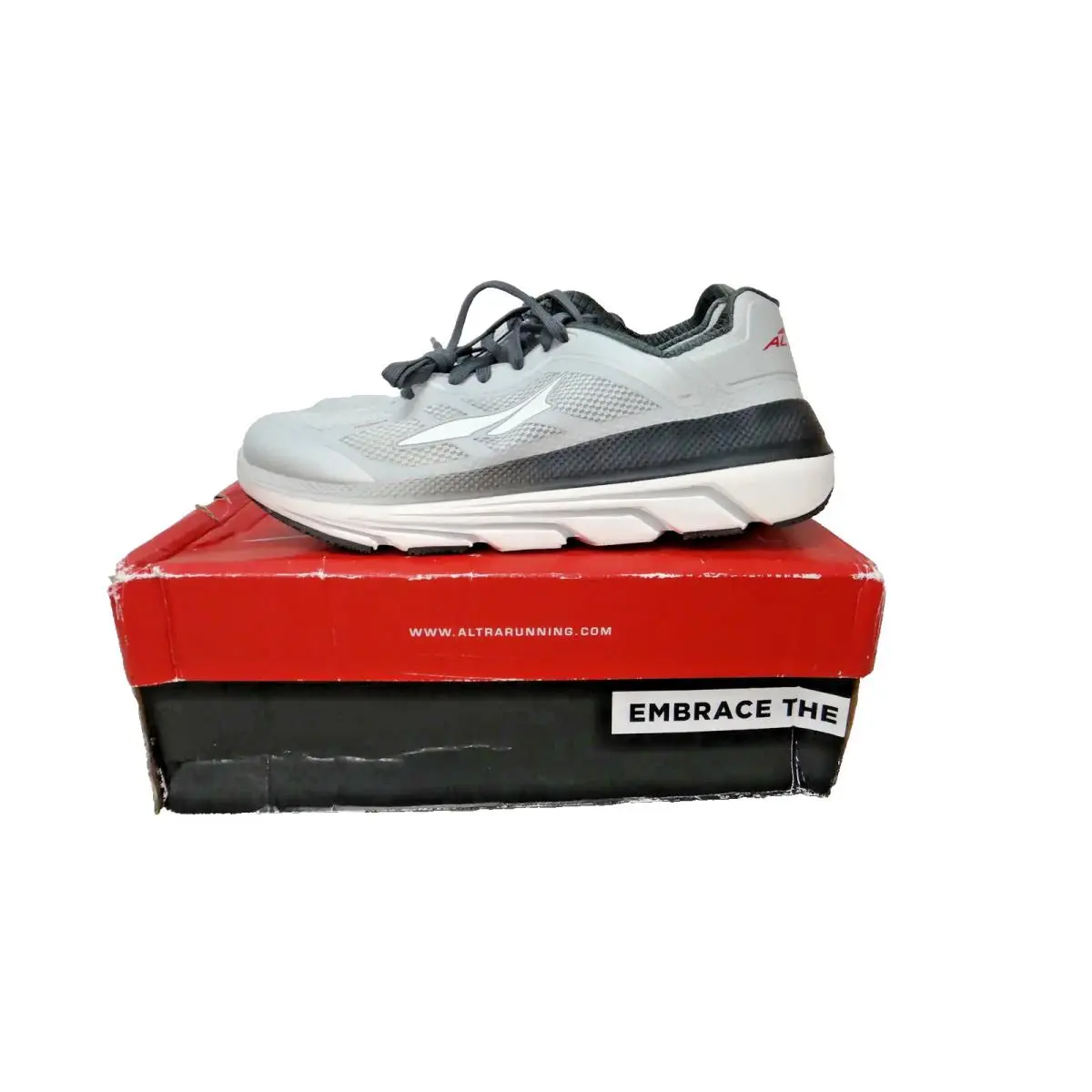 Altra Duo Men`s Running Shoes 9.5 Gray Footshape Road Athletic Sneakers