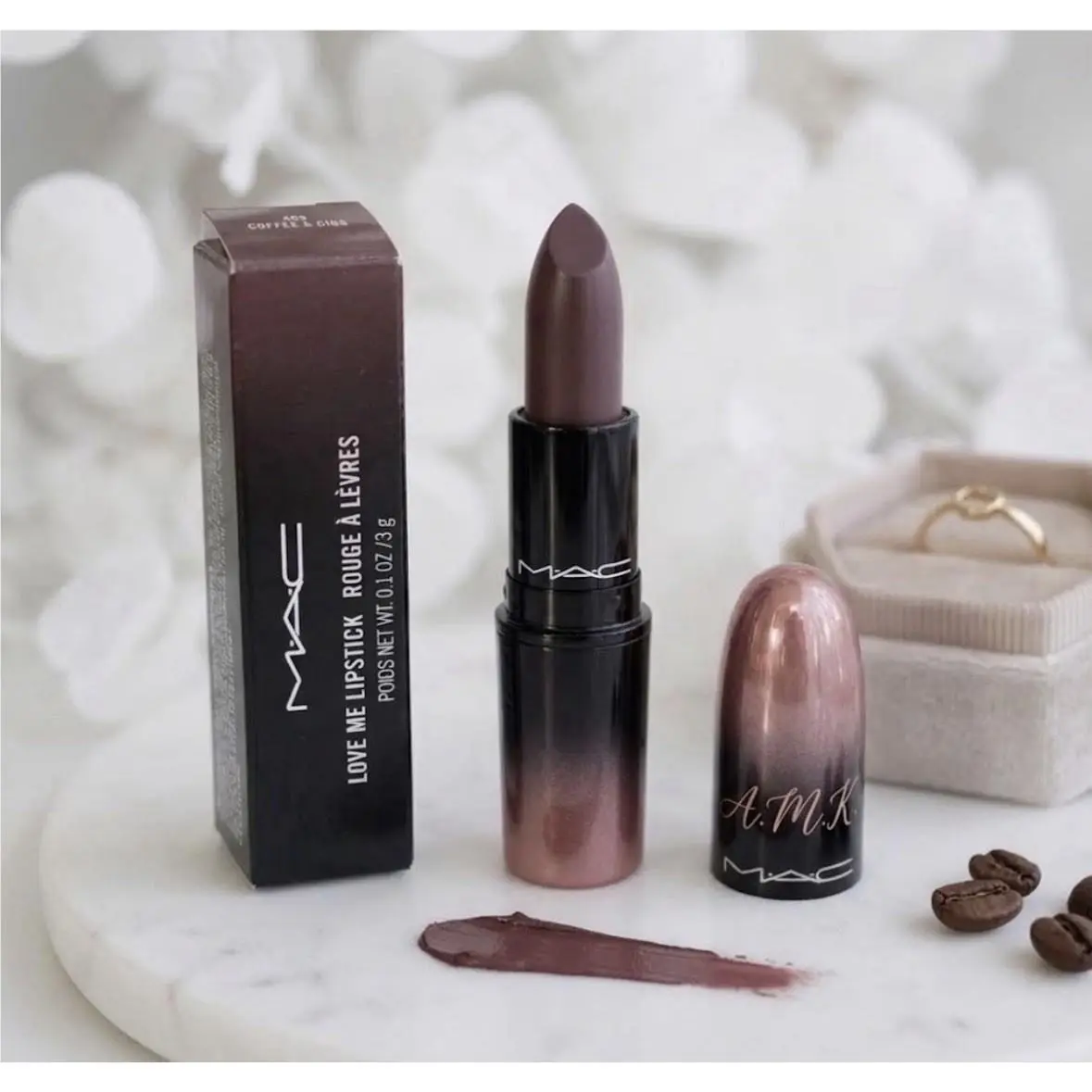 Mac Love Me Lipstick 409 Coffee Cigs Htf Rare Full Size