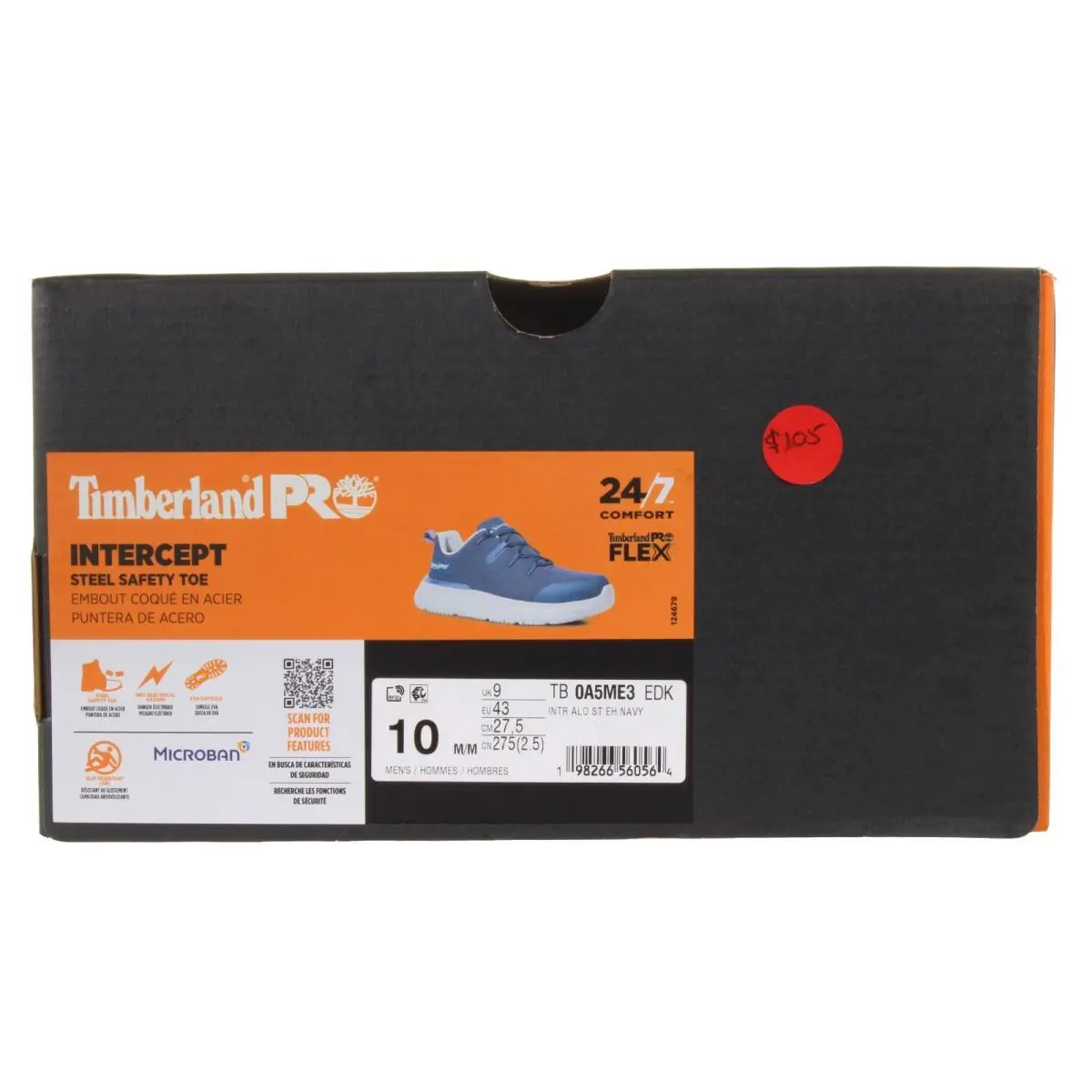 Timberland shoes - Timberland Pro® Intercept Steel Safety Toe - A5ME3 - Blue Navy (UPC: 198266560564) 9
