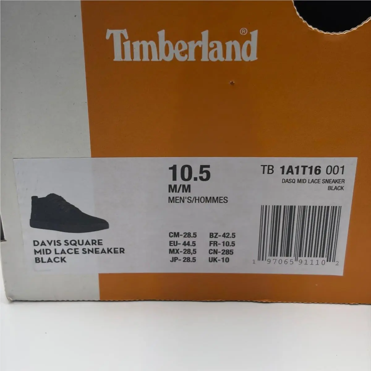 Timberland shoes - Timberland Davis Square Mid Lace Sneaker - Black 5
