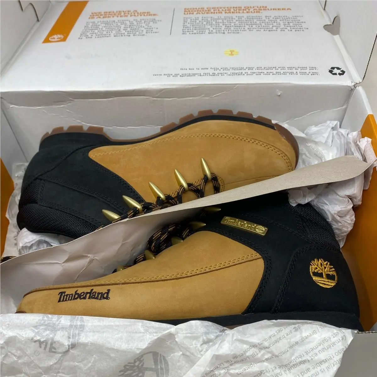 Timberland Euro Sprint Hiker Boot Wheat/black Men’s 7