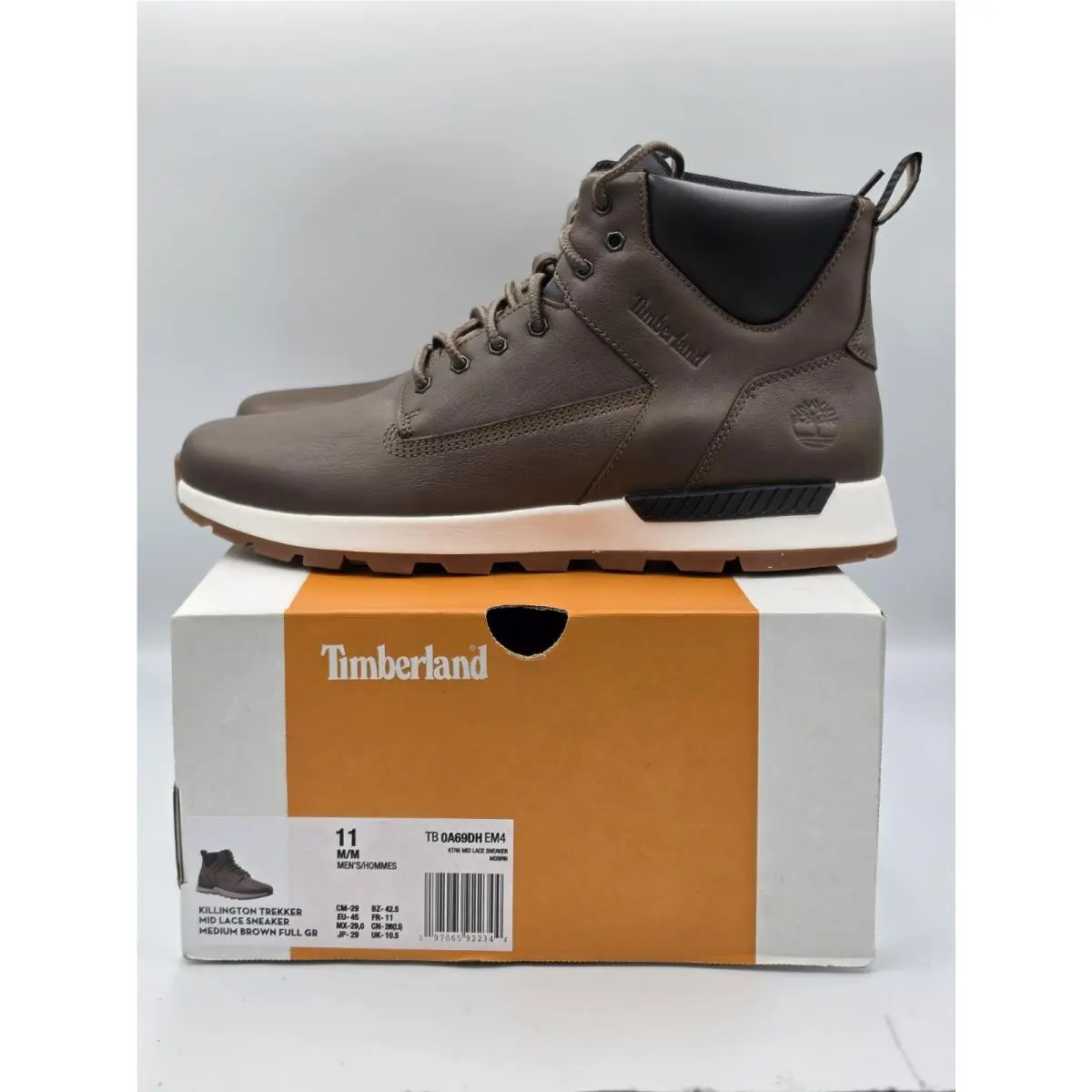 Timberland Killington Trekker Mid Brown Boots Sneaker Leather Men`s Size 11