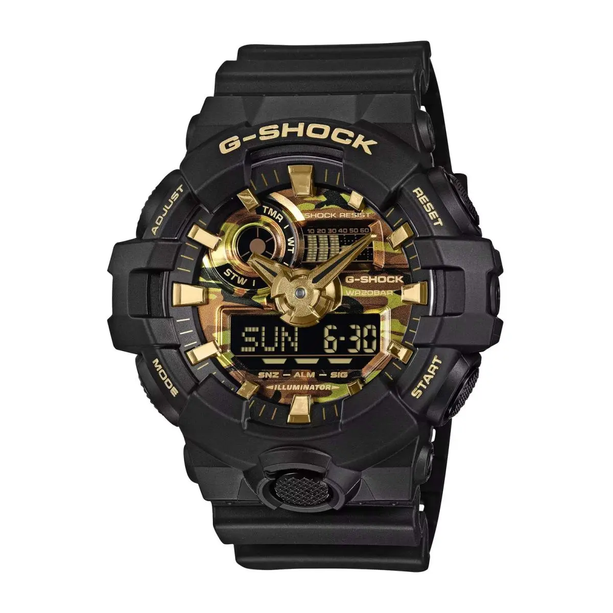 G-shock Men`s Black Resin Analog-digital Watch 53.4mm