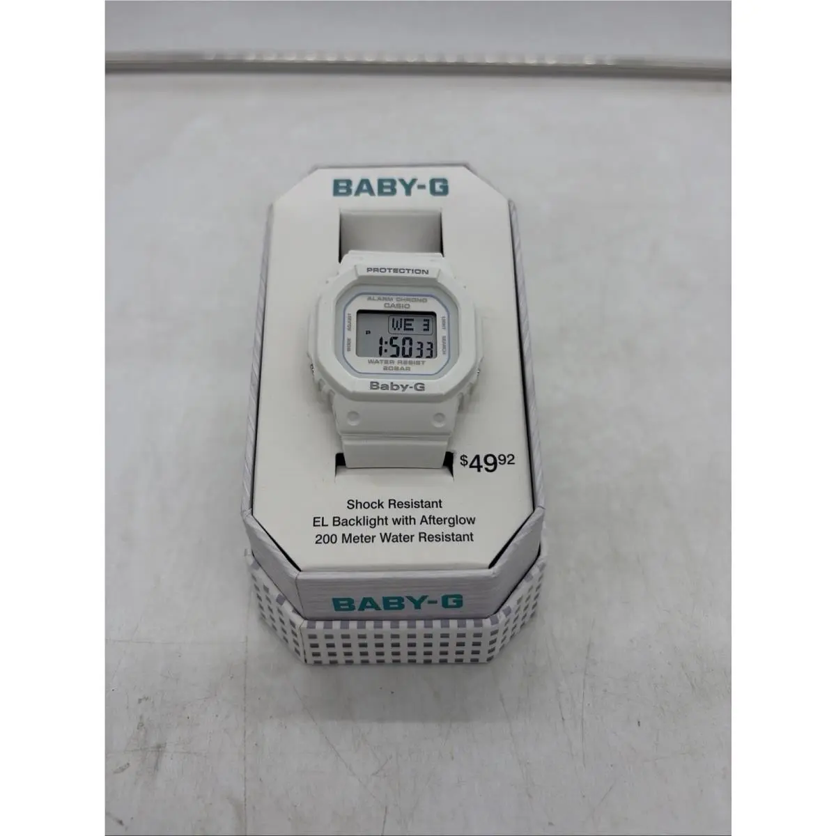 Casio Women`s Watch Baby-g World Timer White BGD560-7TN Shock Resistant