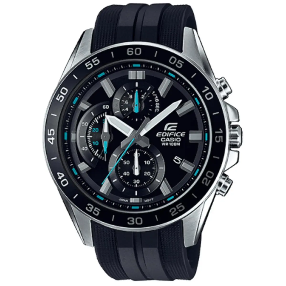 Men`s Casio Edifice Stainless Steel Chronograph EFV-550P Watch EFV550P-1AV