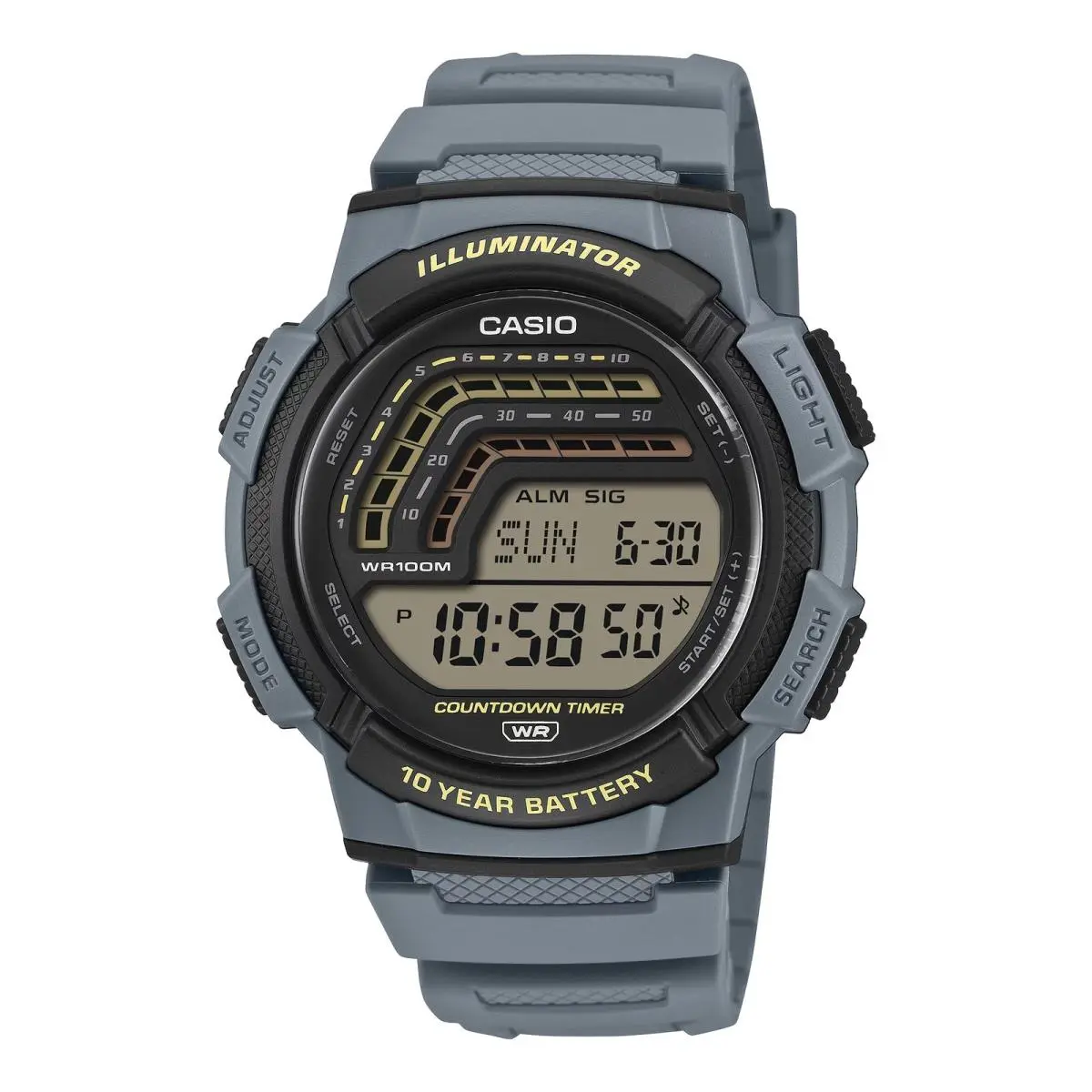 Men`s Digital Sport Watch Blue Resin Band - WS-1800-2AVCF by Casio