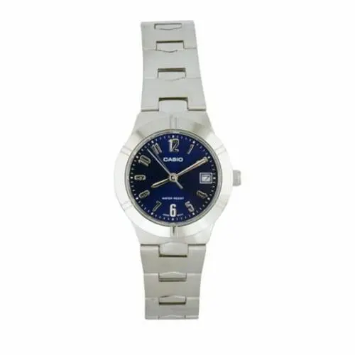 Casio Ladies LTP-1241D-2A2 Blue Dial Date Analog Dress Watch