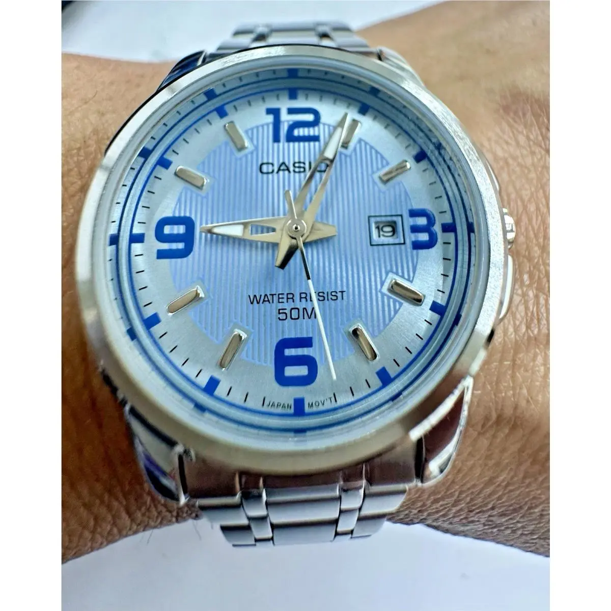 Casio LTP1314D-2A Blue Dial Stainless Steel Ladies Watch