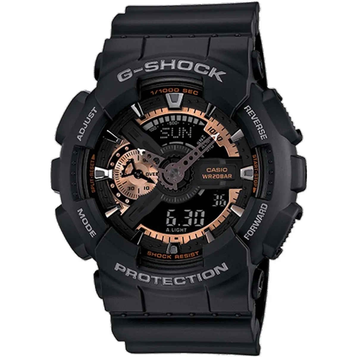 Men`s G-shock GA-110 Series Black Dial Watch - GA110RG-1A by Casio