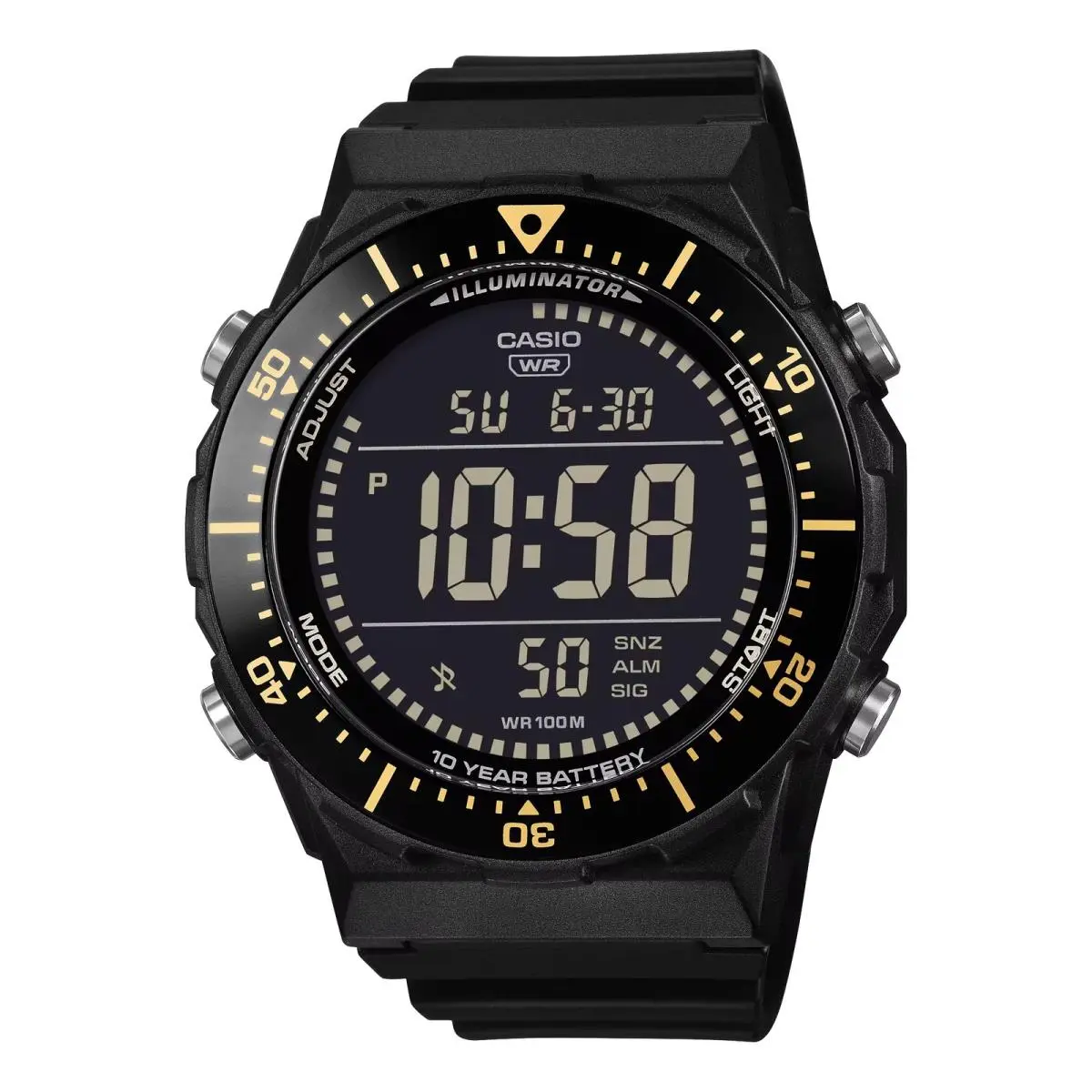 Casio Men’s Black Digital Watch with Black Dial - AE-1700H-1BVCF