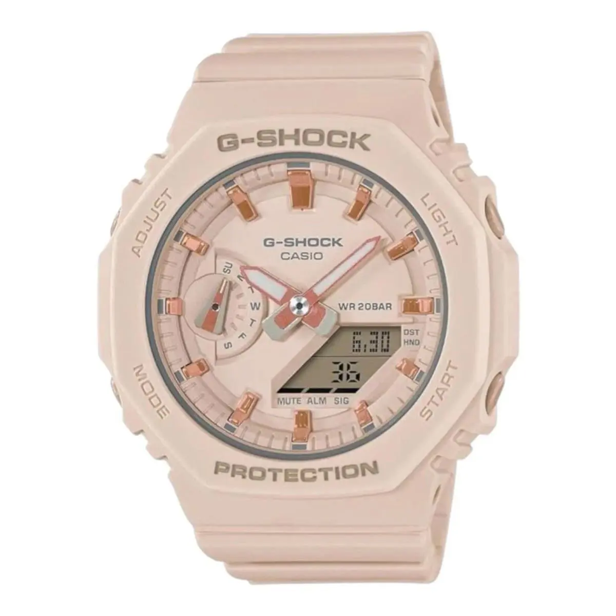 Casio G-shock GMA-S2100-4A Women’s Analog Digital Watch Beige Resin Band