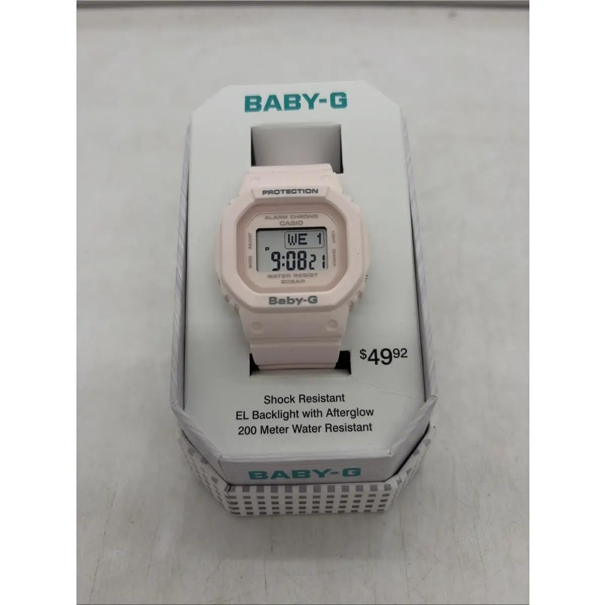 Casio Baby-g Digital Beige Pink Resin Strap Quartz BGD-565U-4 100M Women`s Watch