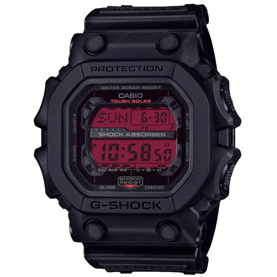 Casio G-shock Solar Powered Digital Black Resin Watch GX-56BBR-1/ GX56BBR-1