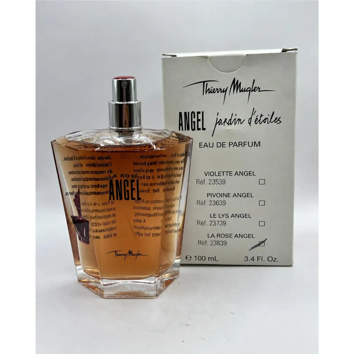 Thierry Mugler Angel Jardin D’étoiles La Rose 100ml/3.4oz Edp Women Vintage Rare