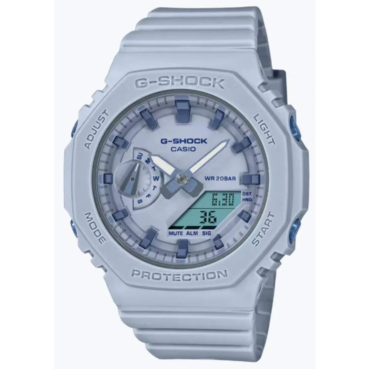 Women`s Casio G-shock Shock Resistant Purple Analog Digital Watch GMAS2100BA-2A2