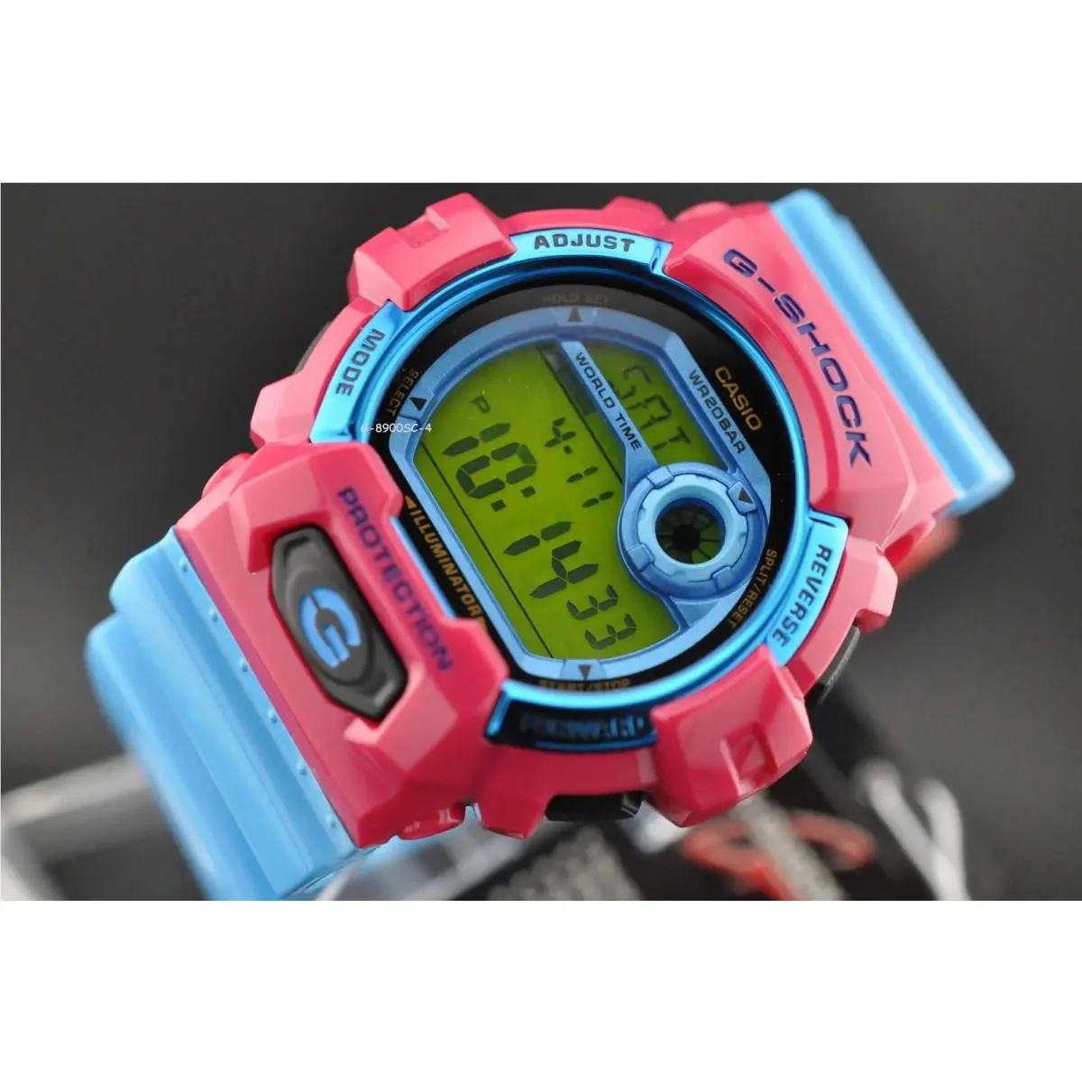 Casio G-shock G-8900SC-4 Classic Series Men Pink Blue Digital Watch
