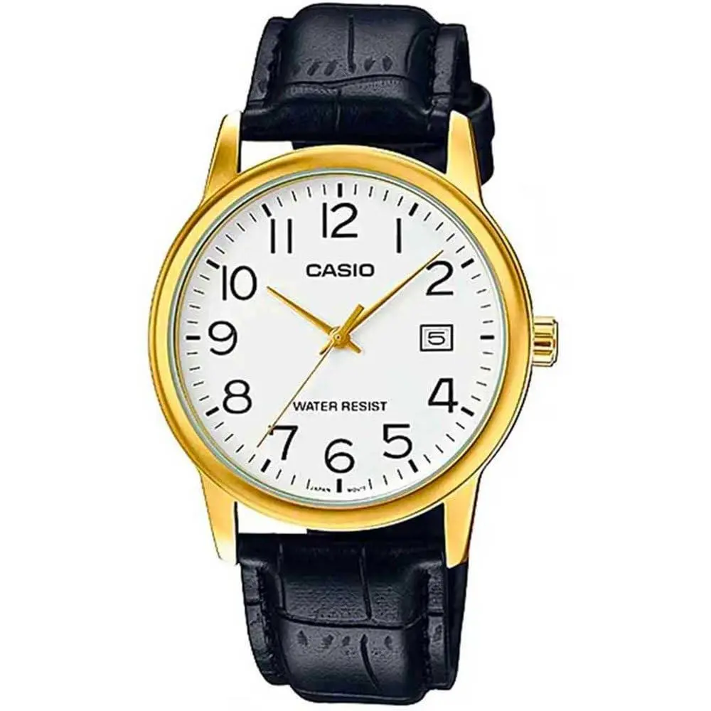 Casio Analog Men`s Watch Black/white Strap