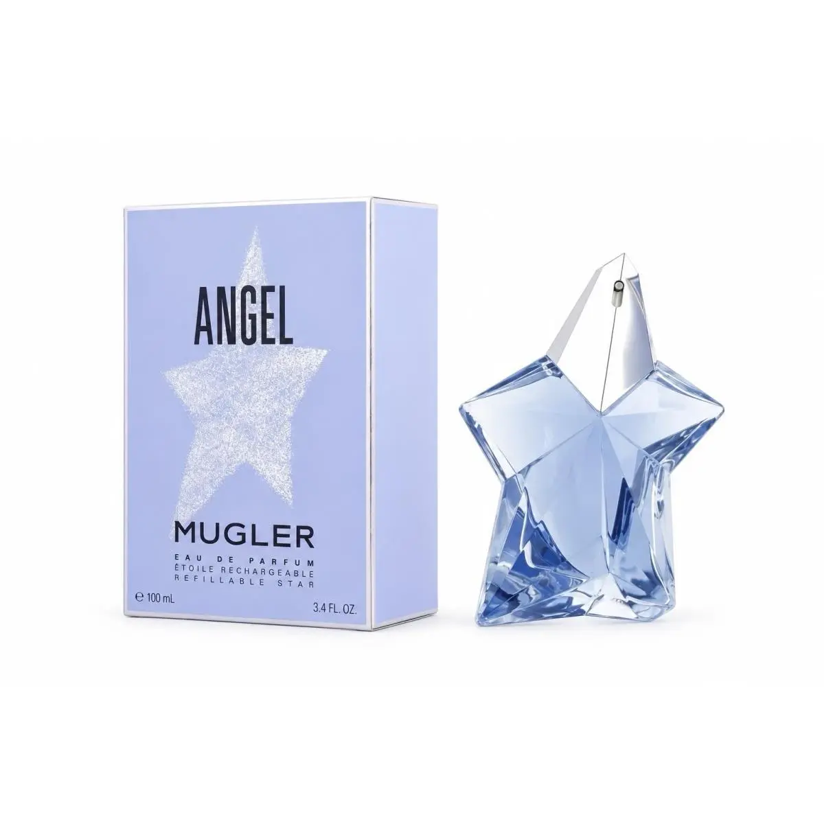 Angel By Mugler 3.3oz Edp Spray Refillable Star