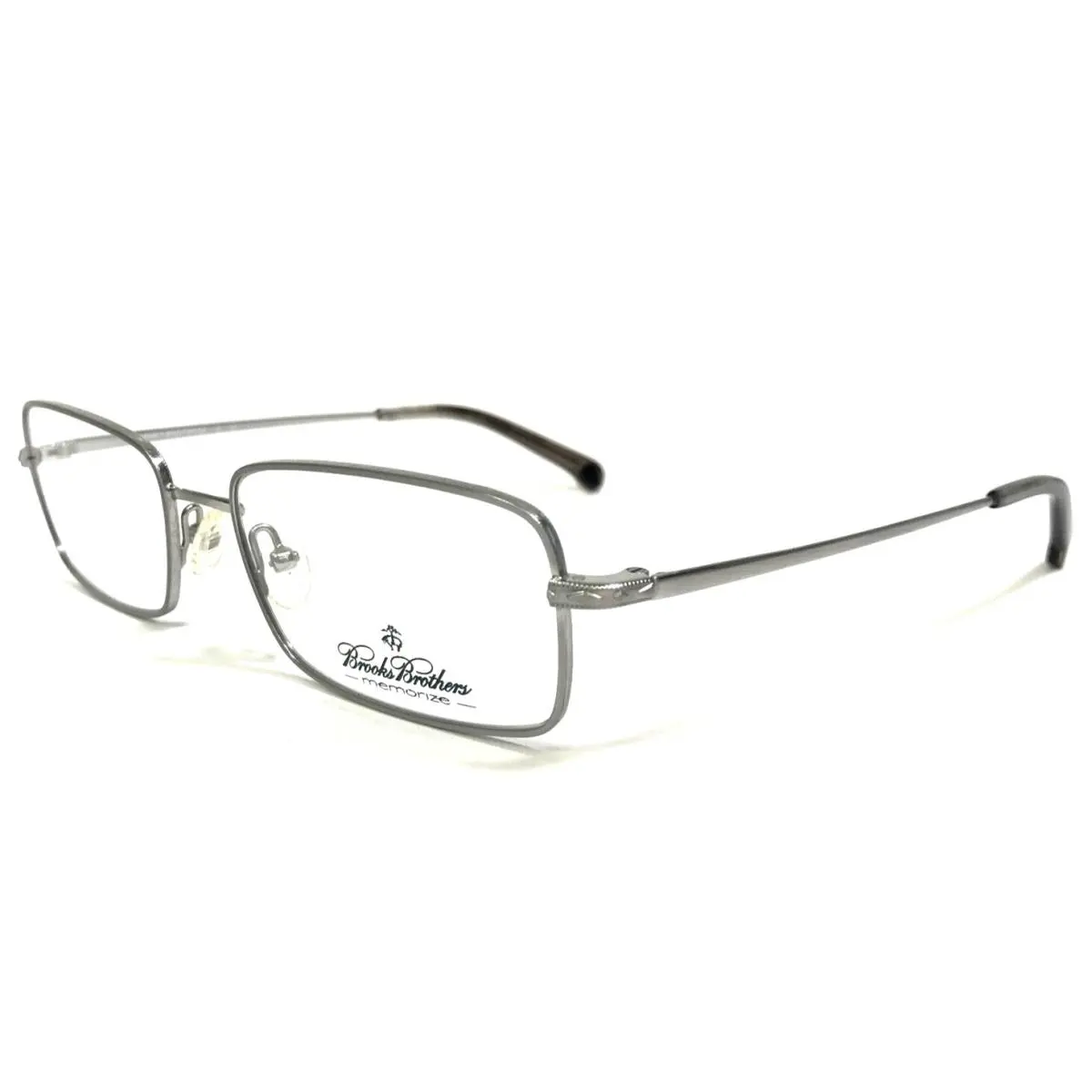 Brothers Eyeglasses Frames BB3009 1558 Matte Silver Rectangular 55-18-140 by Brooks
