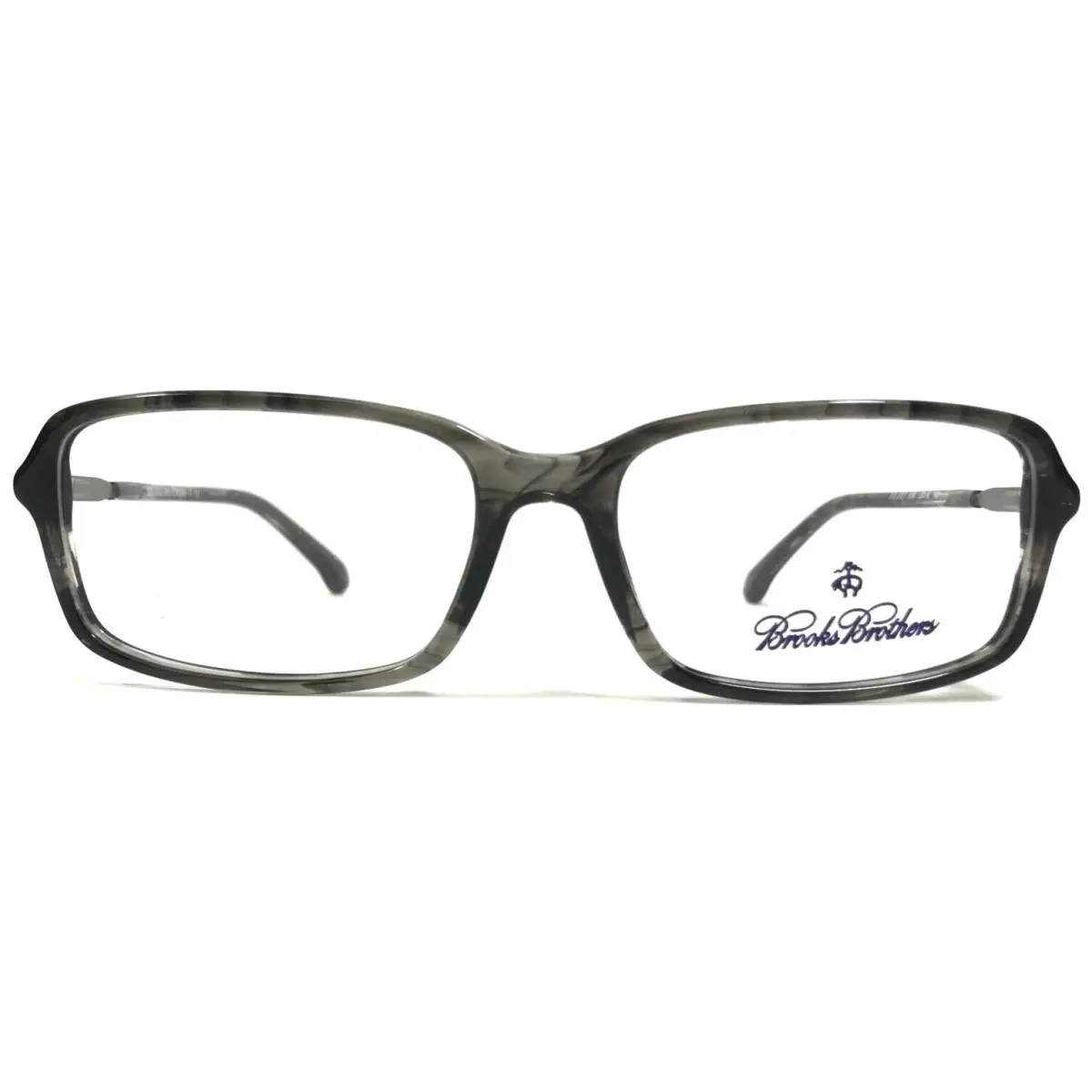 Brothers Eyeglasses Frames BB2027 6090 Clear Gray Horn Silver 53-16-140 by Brooks