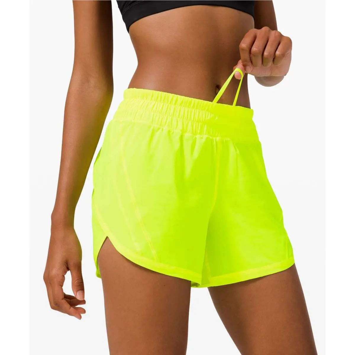 Lululemon Track That Short MR 5 Inseam Highlight Yellow size-2 Tall