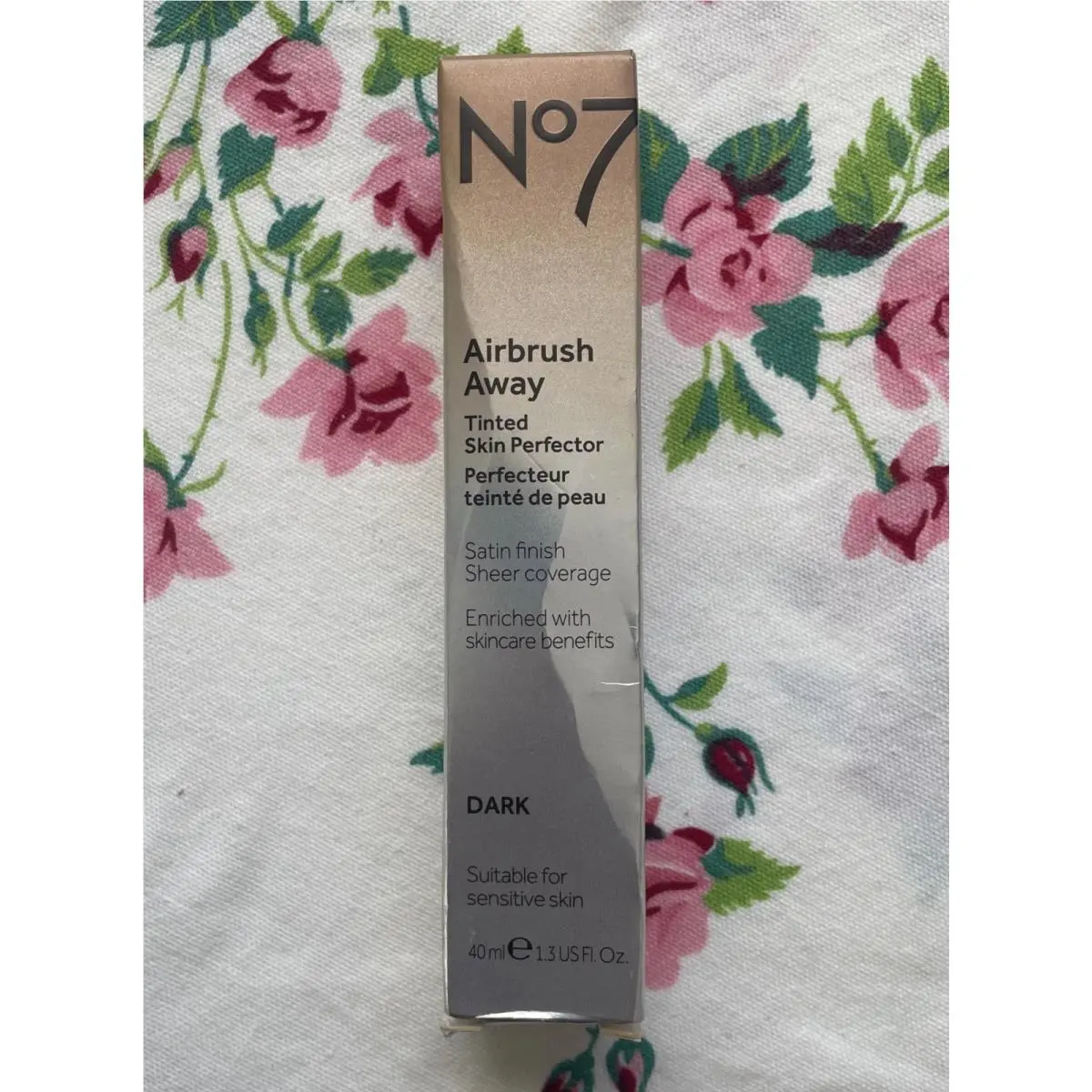 No7 Airbrush Away Tinted Skin Perfector Dark 1.35Oz Cream