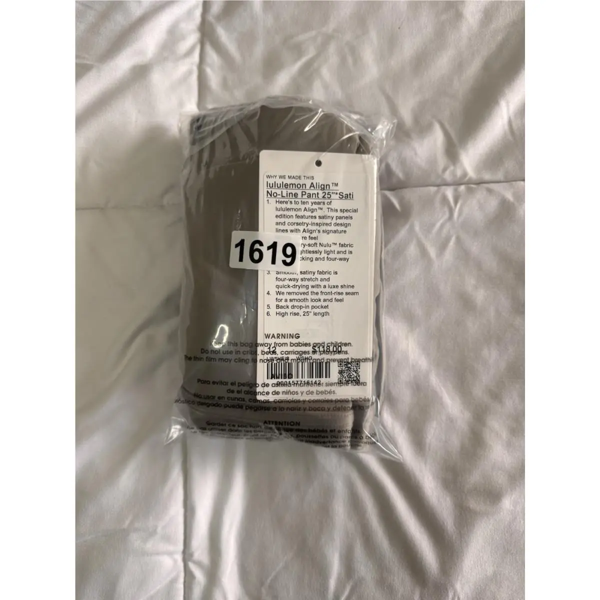 Lululemon clothing - Warm Ash Grey 10