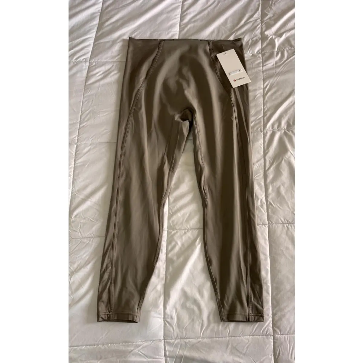 Lululemon Align No Line Pant Satin High-rise 25 Size 12 Warm Ash Grey