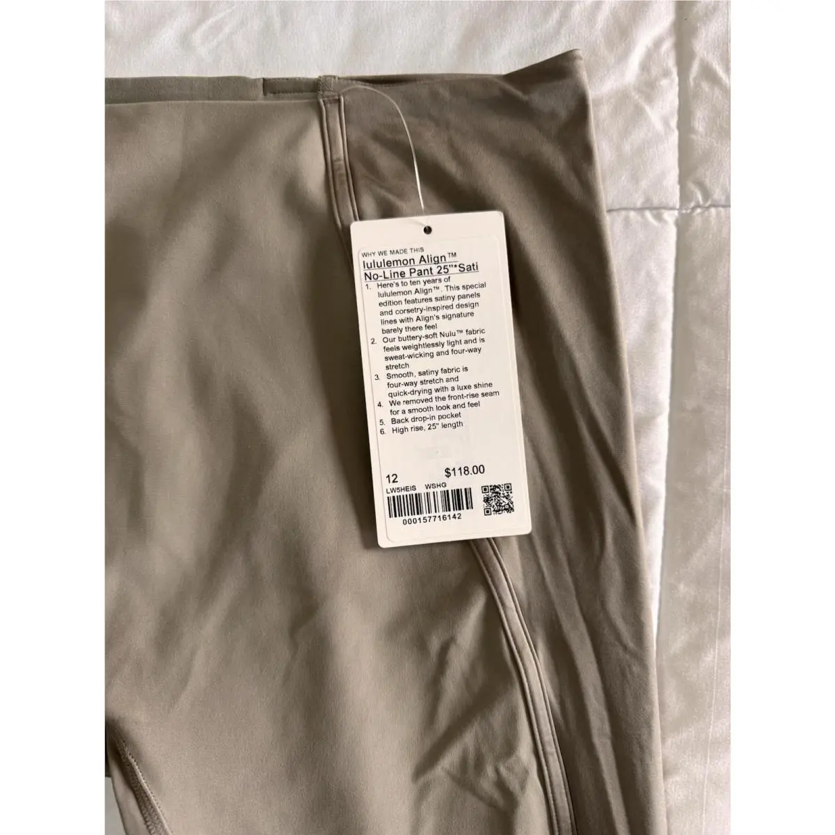 Lululemon clothing - Warm Ash Grey 1