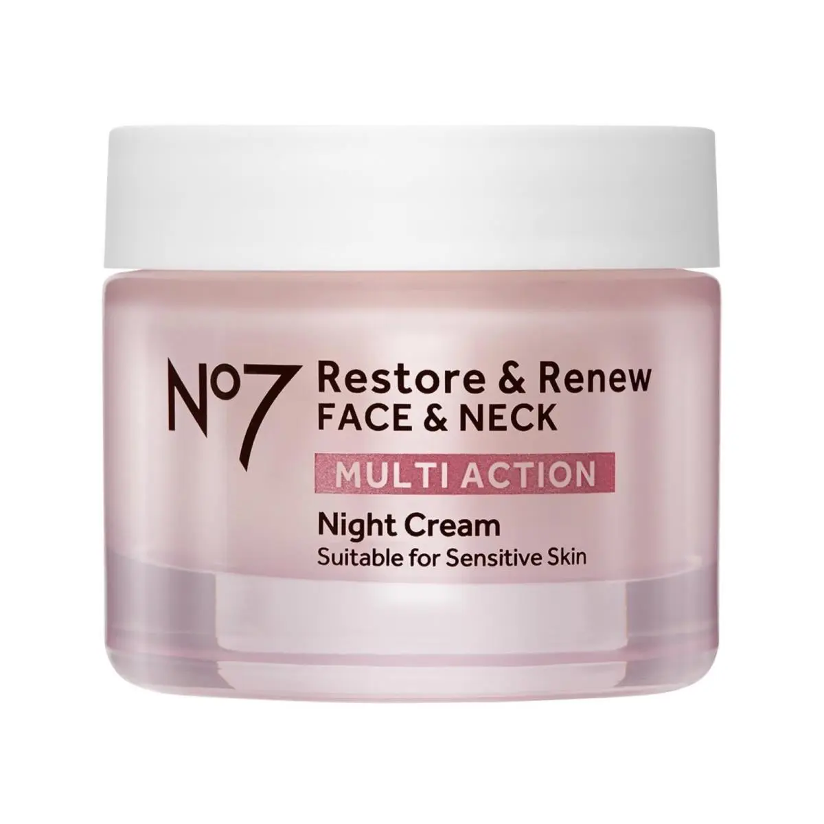 No7 Restore Renew Face Neck Multi Action Night Cream - 1.69 fl oz
