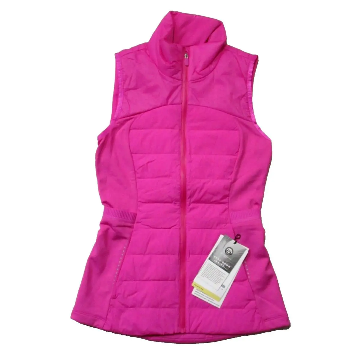 Lululemon Down For It All Vest in Sonic Pink Down Quilted Zip 2