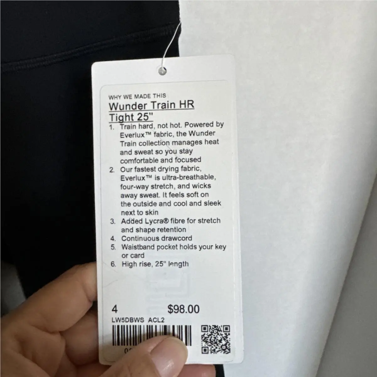 Lululemon clothing - 07532 - 07532 - Ascending Light Engineer Silverscreen Black 4