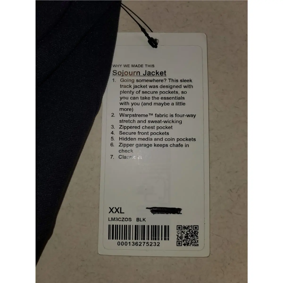 Lululemon clothing - Sojourn Jacket - Sojourn Jacket - Black 1