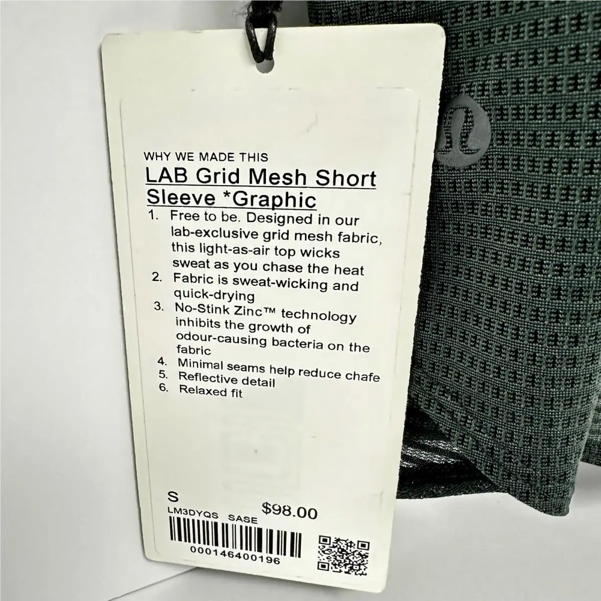 Lululemon clothing - Lululemon Lab Grid - Lab Grid - Dark Green 5