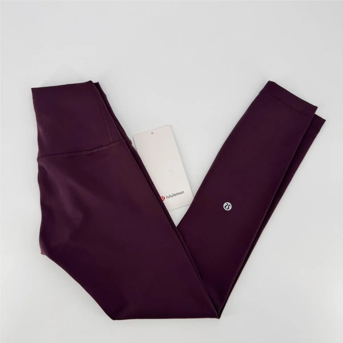 Lululemon Wunder Train HR Tight 25 Black Plum Everlux Leggings Size 0 LW5CQDS