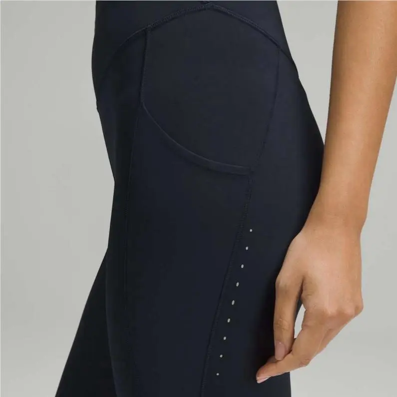Lululemon Women`s Size 4 Fast Free High-rise Tight 25 Pockets Black Leggings H
