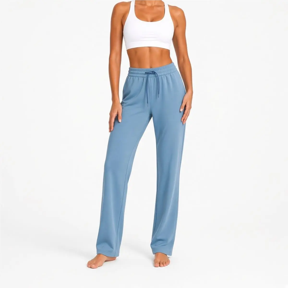 Lululemon Size Medium Straight-leg Mid-rise Pant Luxtreme Regular Utyb Blue